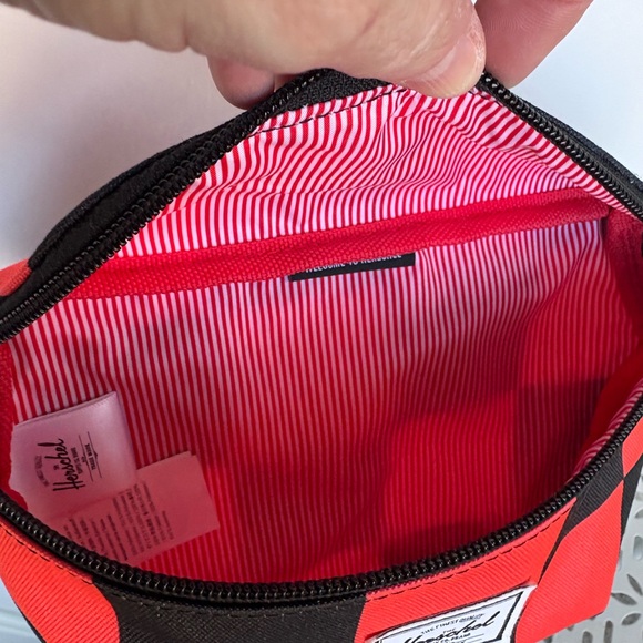 Herschel Supply Company Red and Black Checkered Belt Bag - Picture 4 of 5